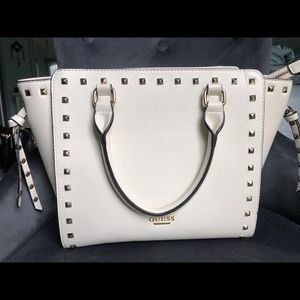 GUESS studded white purse